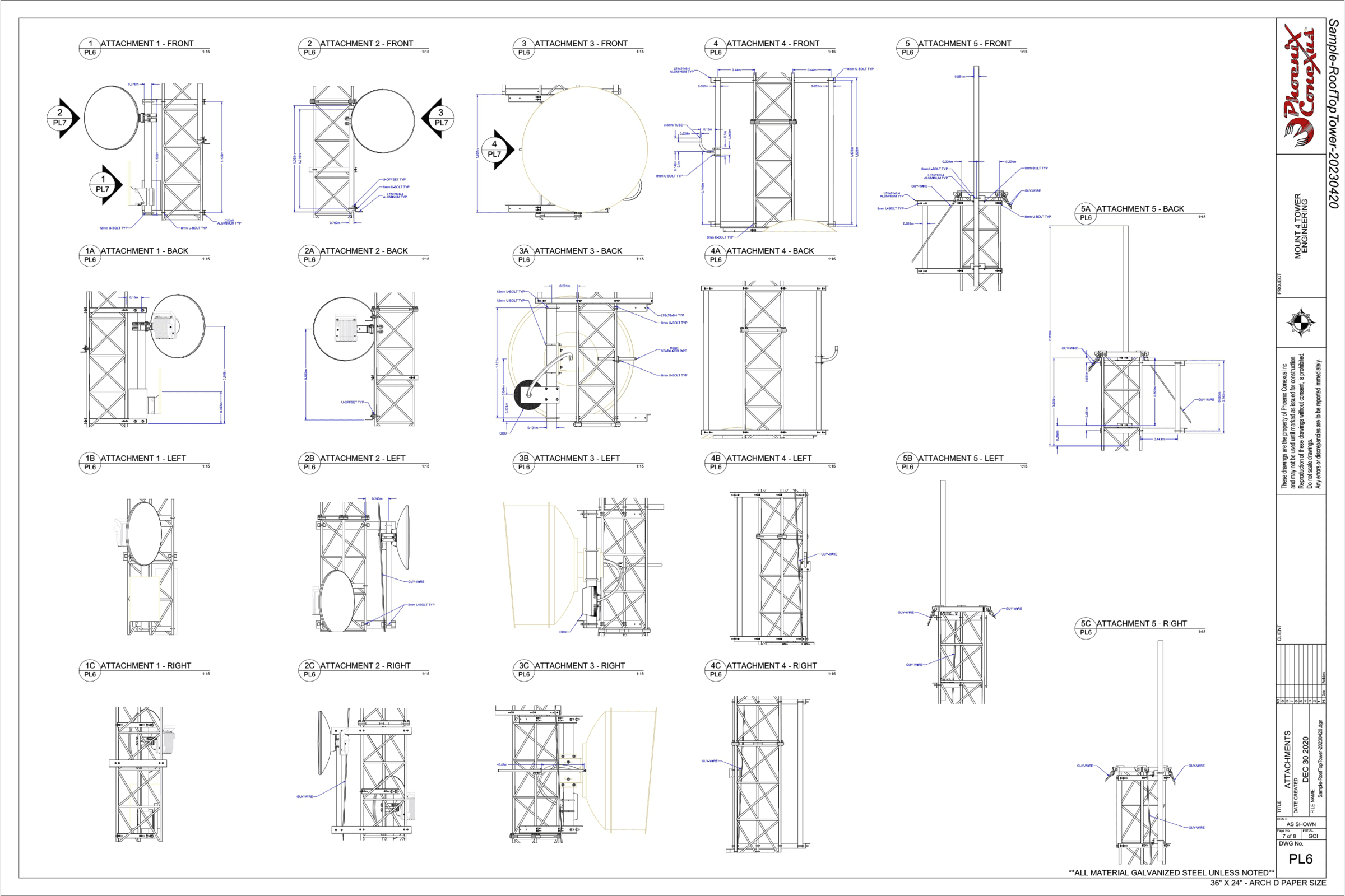 Rooftop tower details